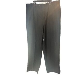 Geoffrey Beene Men's 36x29 Dress Pants Wool Blend Flat Front Black Office